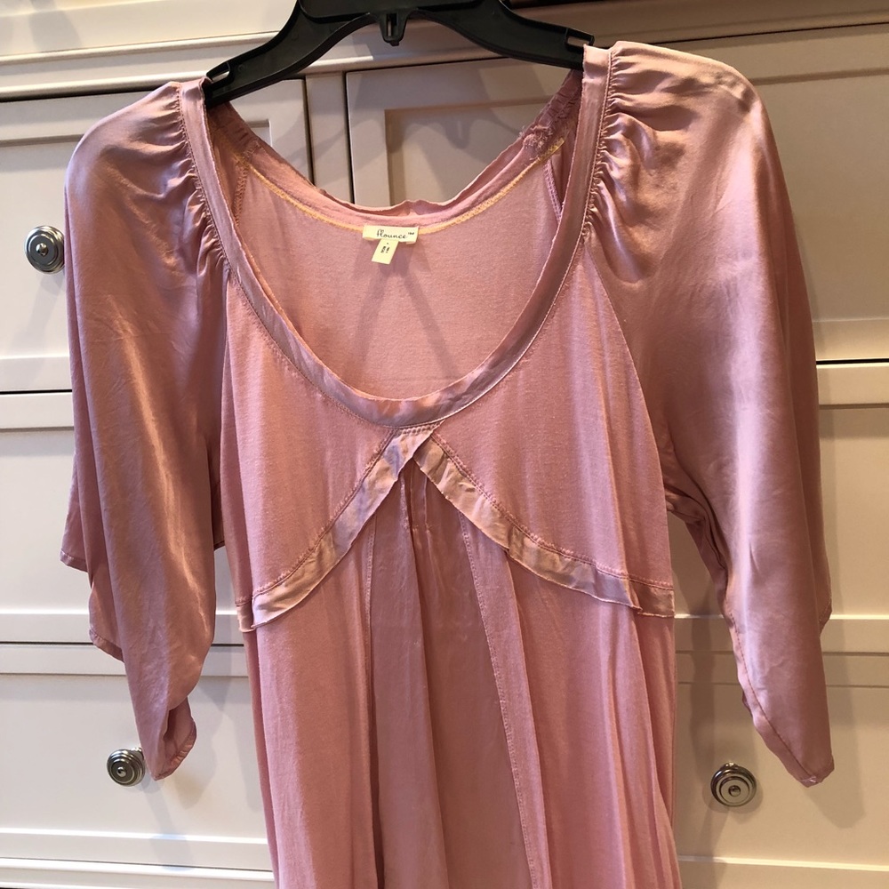 Gorgeous dark pink silk and tencel flowy top
